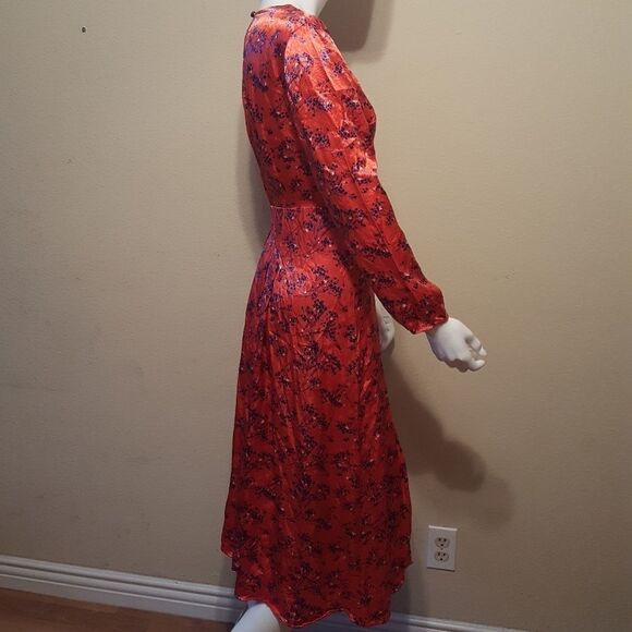 Topshop Wispy Floral Print Midi Dress - Picture 5 of 8